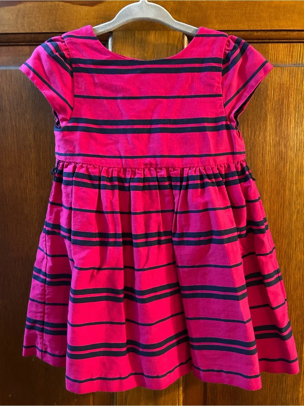 Ralph Lauren Hot Pink & Navy Striped Dress
